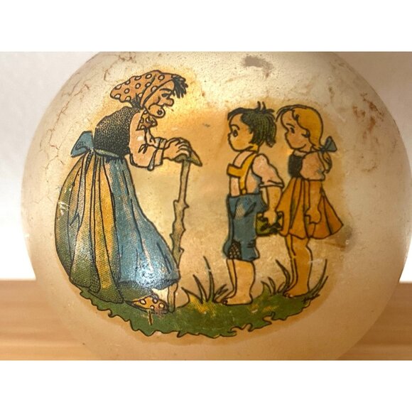 Vintage W. Germany Ornaments Set of 2 Nursery Hansel Gretel and Goose - Picture 8 of 9